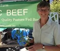 The pasture-fed beef stall